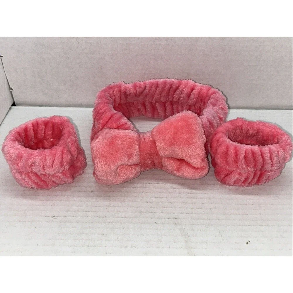 Headband & Wrist Band Set - Pink